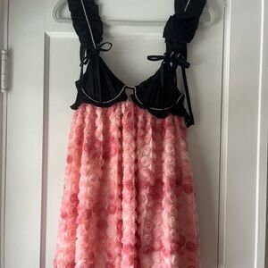 FOR LOVE & LEMONS | The Skye Mini Dress - Pink